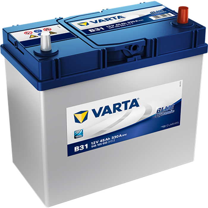 Batterie VARTA 12V 45Ah/330A (EN) BLUE DYNAMIC (P+ dünner pol – japanische fa...