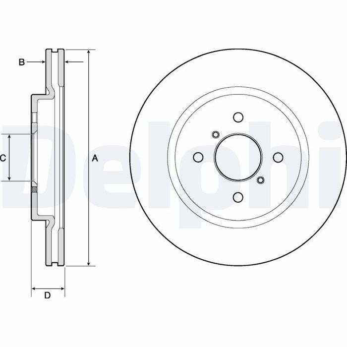 Kpl. Scheibenbremsen vorne L/R passt zu: SUZUKI SWIFT IV 1.2/1.3D/1.6 10.10-0...