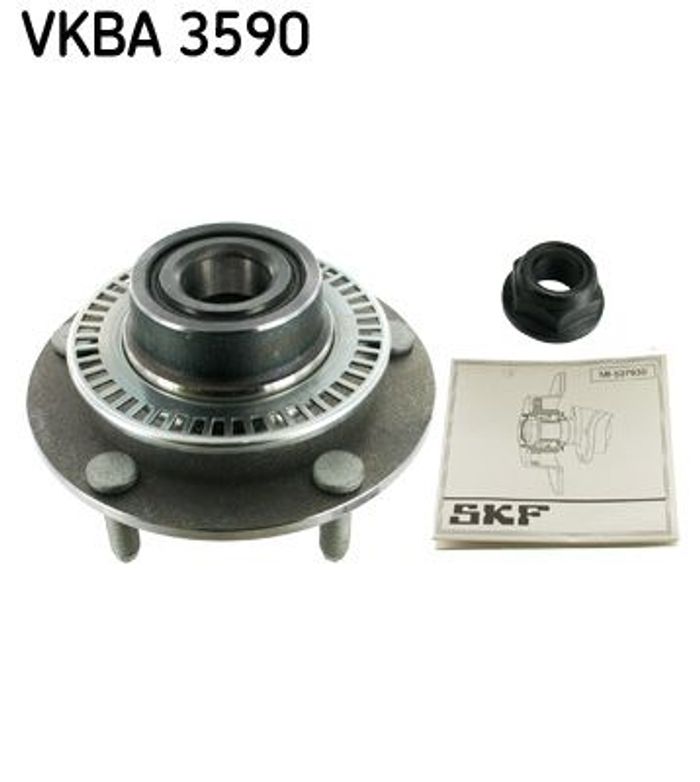 Radlagersatz mit Nabe hinten (mit ABS-Ring) passt zu: FORD TRANSIT 2.0D-2.4D...