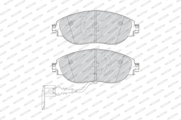 Bremsbelagsatz vorne (mit Extras), passt zu: SEAT ALHAMBRA; SKODA OCTAVIA III...