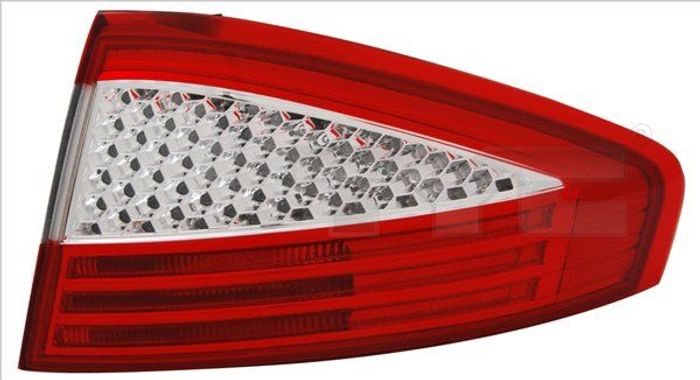 Lampe hinten L (äußerer Teil, P21/5W/P21W, blinkerfarbe weiß) passt zu: FORD...