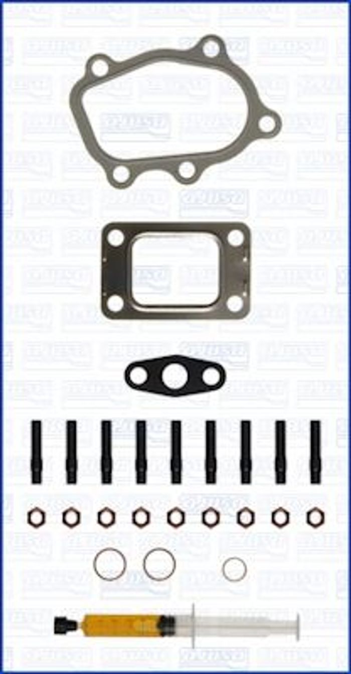 Montageset der Turbokompressors (mit Dichtungen) passt zu: NISSAN 200SX, PATR...