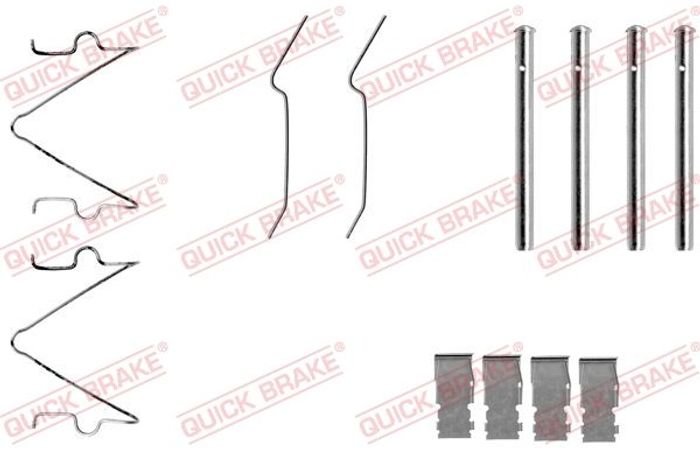 Montagesatz des Bremsklotzes vorne passt zu: KIA PRIDE; MAZDA 121 I 1.1/1.3 1...
