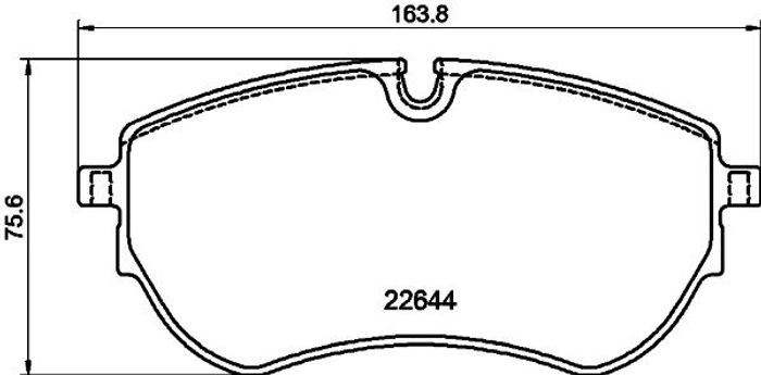 Bremsbelagsatz vorne (mit Bremssattelführungsschrauben), passt zu: VW CALIFOR...