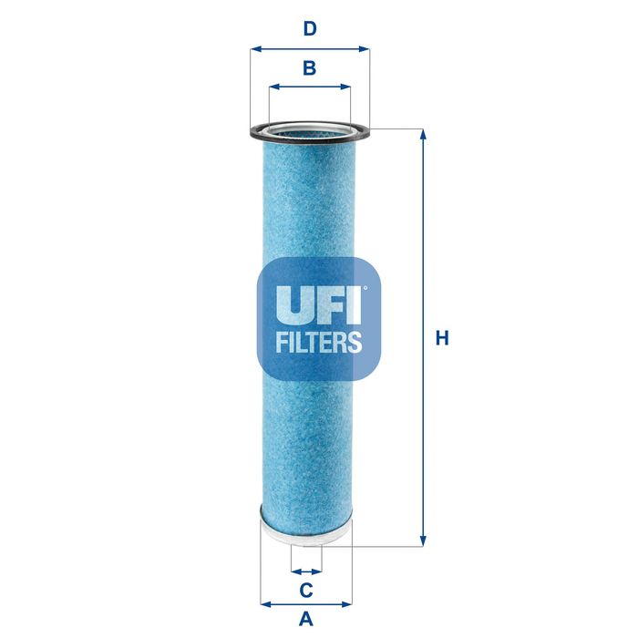 Luftfilter 252x106x74,5 passt zu: URSUS 3822, 3824, 5322, 5324; CASE IH 80 C;...