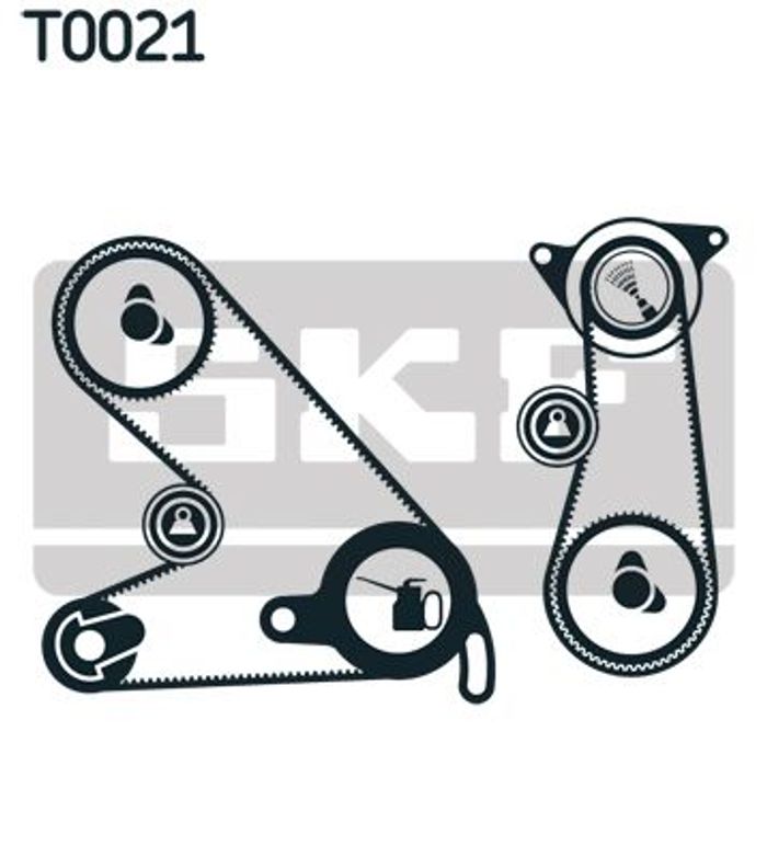 Ventilsteuerung Satz (Riemen + Rolle) passt zu: CITROEN C25, CX I, CX II; FIA...