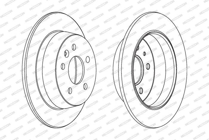Kpl. Scheibenbremsen hinten L/R passt zu: MERCEDES V (638/2), VITO (W638) 2.0...