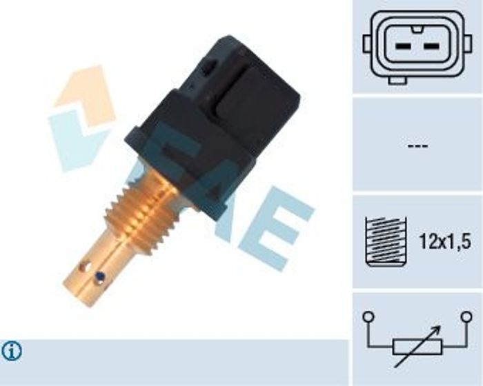 Lufteinlasstemperatursensor passt zu: BMW 3 (E36), 5 (E34), 8 (E31) 2.0/4.0/4...