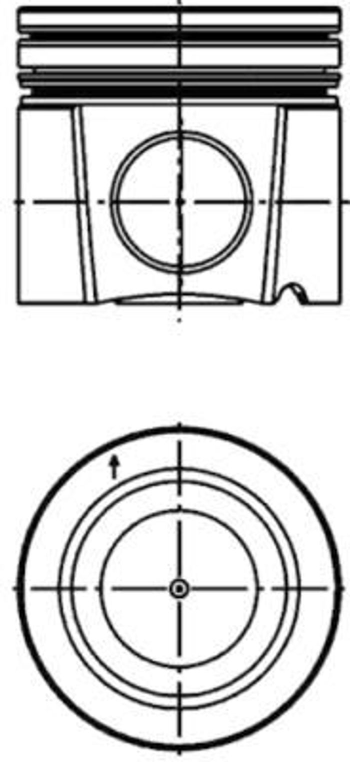 Kolben (durchmesser 130mm, STD) passt zu: MERCEDES ACTROS MP2 / MP3, TOURISMO...