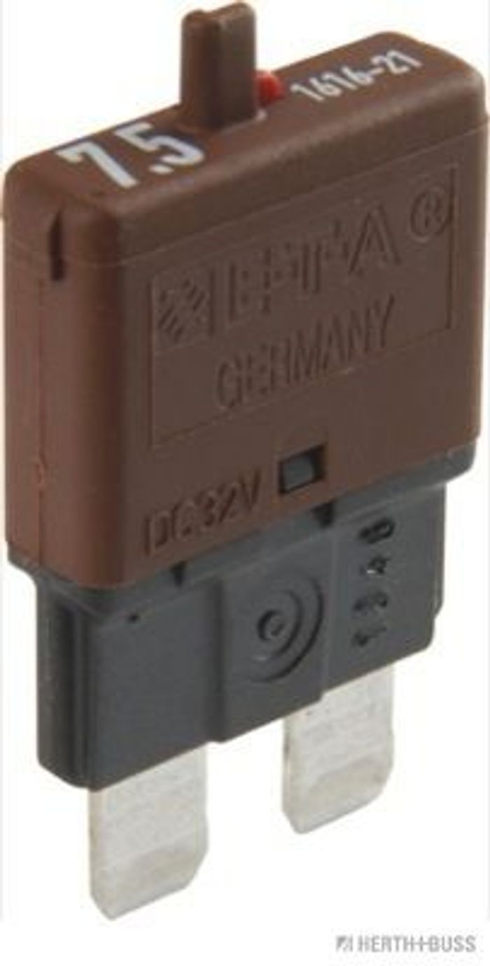 Sicherung (1Stück, nennstrom: 7,5A, länge: 6mm) flach standard