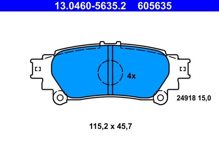 Bremsbelagsatz, Scheibenbremse