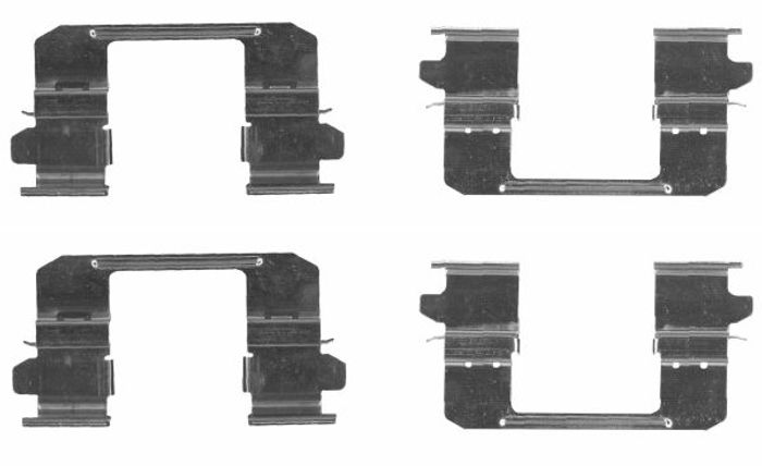 Montagesatz des Bremsklotzes vorne passt zu: ISUZU D-MAX I, D-MAX II 1.9D/2.5...