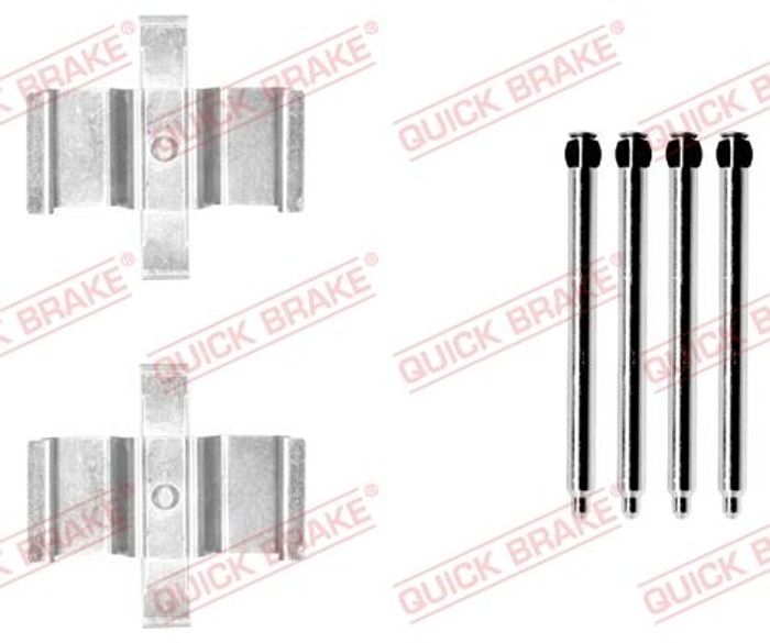 Montagesatz des Bremsklotzes hinten passt zu: MERCEDES C (CL203), C (W203), C...