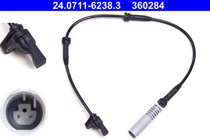 ABS-Sensor vorne L/R passt zu: BMW 5 (E60), 5 (E61), 6 (E63), 6 (E64) 2.0-5.0...
