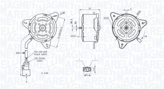 Kühlerlüfter L passt zu: PEUGEOT 206 1.1-2.0 08.98