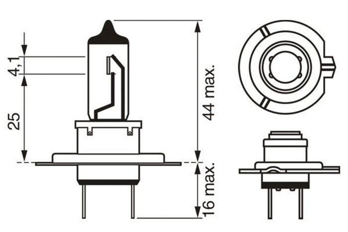 Glühlampe, Fernscheinwerfer