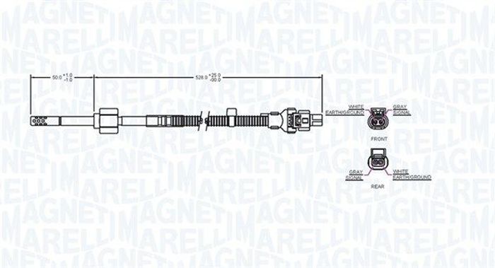Sensor, Abgastemperatur