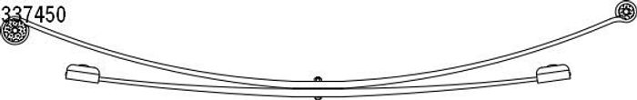Tragfeder hinten (x740) passt zu: MERCEDES SPRINTER 3-T (B903); VW LT 28-35 I...