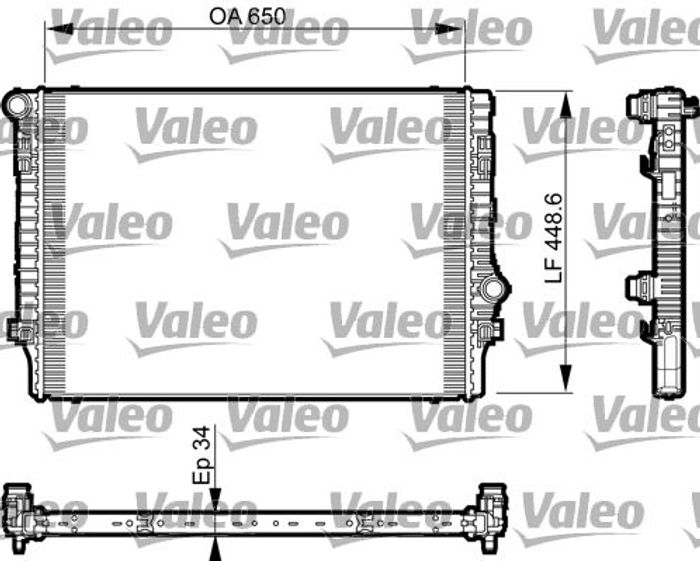 Kühler Motor passt zu: AUDI A3, Q2, Q3, TT; CUPRA ATECA, FORMENTOR, LEON, LEO...