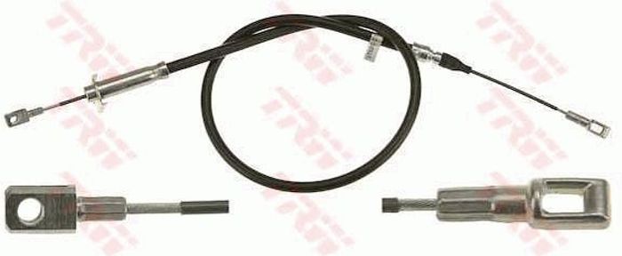 Handbremsseil hinten L/R (1058mm/805mm, bremsen: Scheiben-) passt zu: MERCEDE...