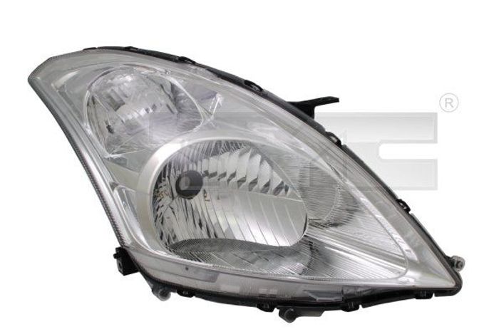 Scheinwerfer R (H4, elektrisch, mit motor, einsatzfarbe: chrom, blinkerfarbe:...