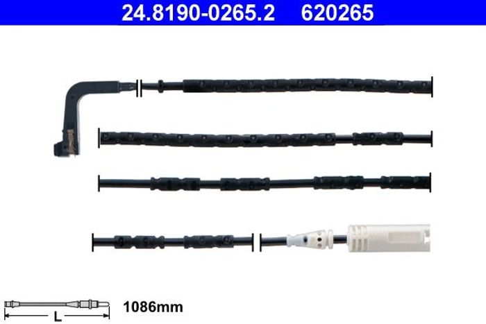 Bremsbelagverschleißsensor hinten passt zu: BMW 1 (E81), 1 (E82), 1 (E87), 1...