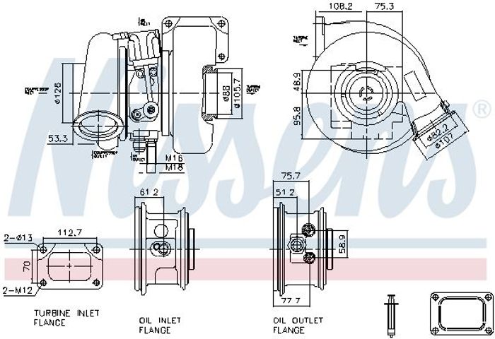 Turbolader (mit Montageset) CURSOR 13 passt zu: IVECO STRALIS I, STRALIS II,...