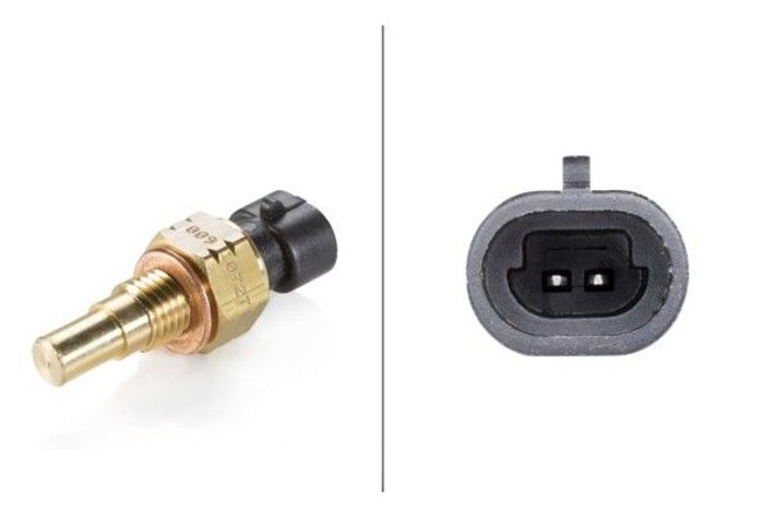 Kühlmitteltemperatur -Sensor (anzahl der Pins: 2, schwarz) passt zu: CHEVROLE...