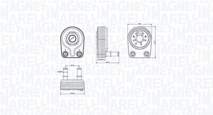 Ölkühler passt zu: FIAT DOBLO, PALIO, PUNTO, STRADA 1.9D 09.99
