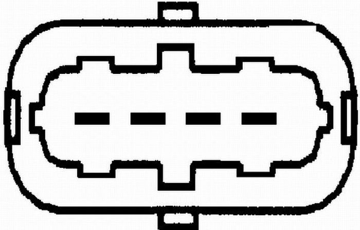 Luftmengenmesser (5 pin, Modul) passt zu: ALFA ROMEO 145, 146; OPEL AGILA A,...
