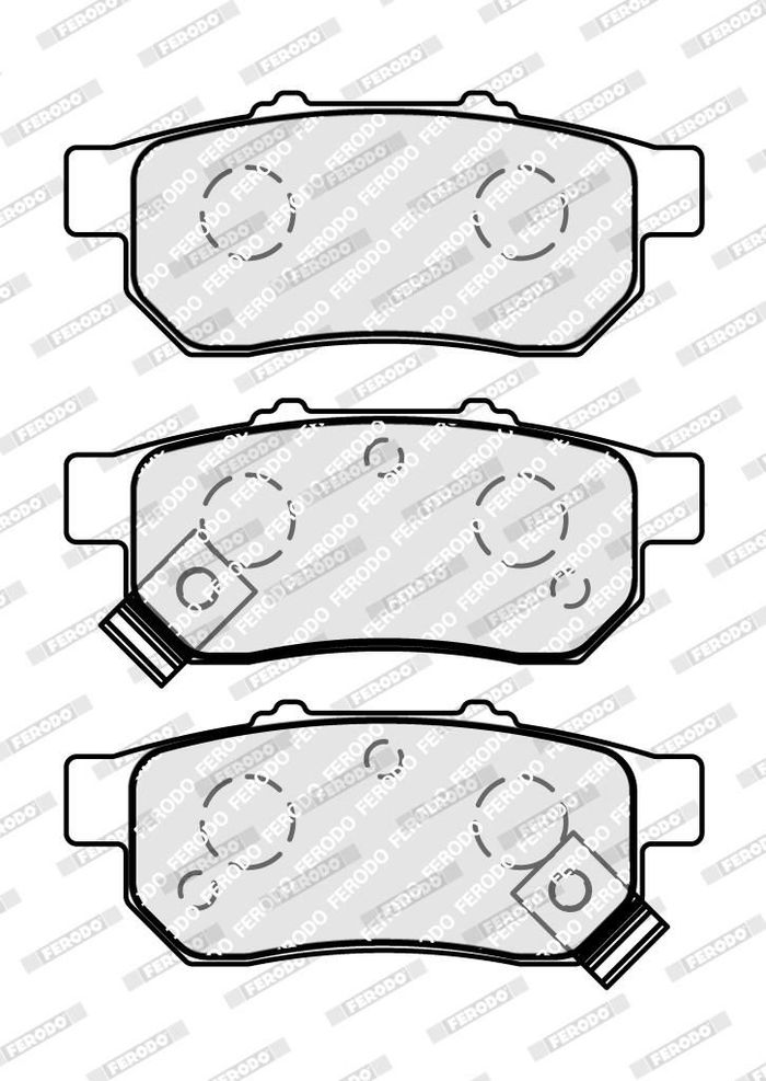 Bremsbelagsatz hinten , passt zu: HONDA CITY IV, CITY V, CIVIC VI, JAZZ II, J...