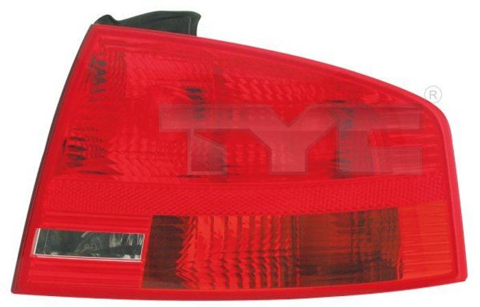 Lampe hinten L (äußerer Teil, blinkerfarbe rot, glasfarbe rot) passt zu: AUDI...