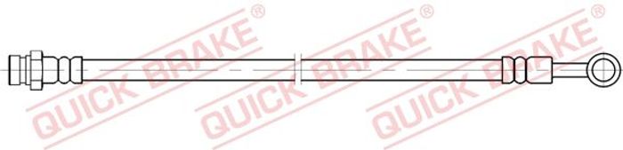 Bremsleitung elastisch hinten L/R (länge 258mm, M10x1) passt zu: CITROEN C4 A...