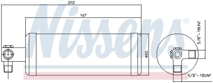 Trockner der Klimaanlage (durchmesser: 60mm, höhe: 202mm) passt zu: PORSCHE 9...