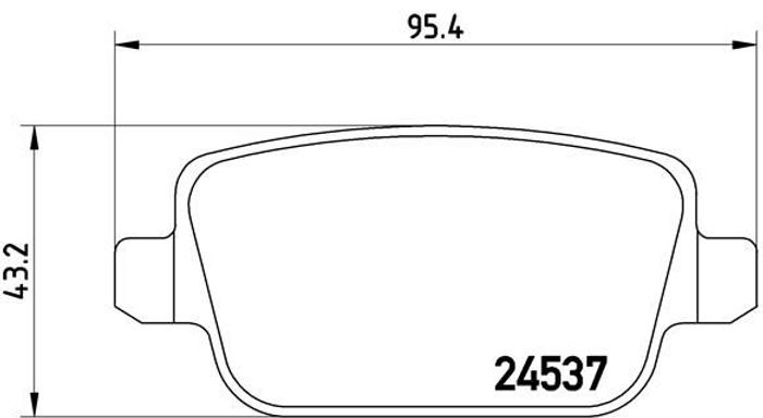 Bremsbelagsatz hinten , passt zu: VOLVO S80 II, V70 III, XC70 II; LAND ROVER...
