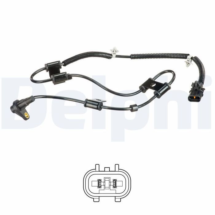 ABS-Sensor vorne L passt zu: HYUNDAI ACCENT III; KIA RIO II 1.4/1.5D/1.6 03.0...