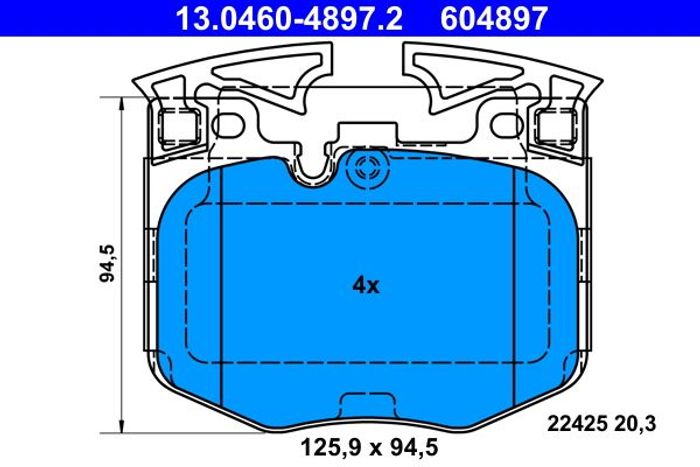 Bremsbelagsatz vorne , passt zu: BMW 2 (G42, G87), 3 (G20, G80, G28), 3 (G21)...