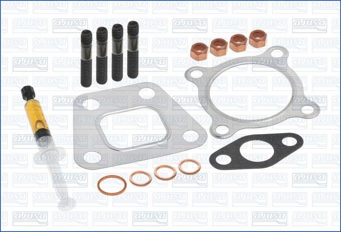 Montageset der Turbokompressors (mit Dichtungen) passt zu: AUDI 80 B3, 80 B4,...