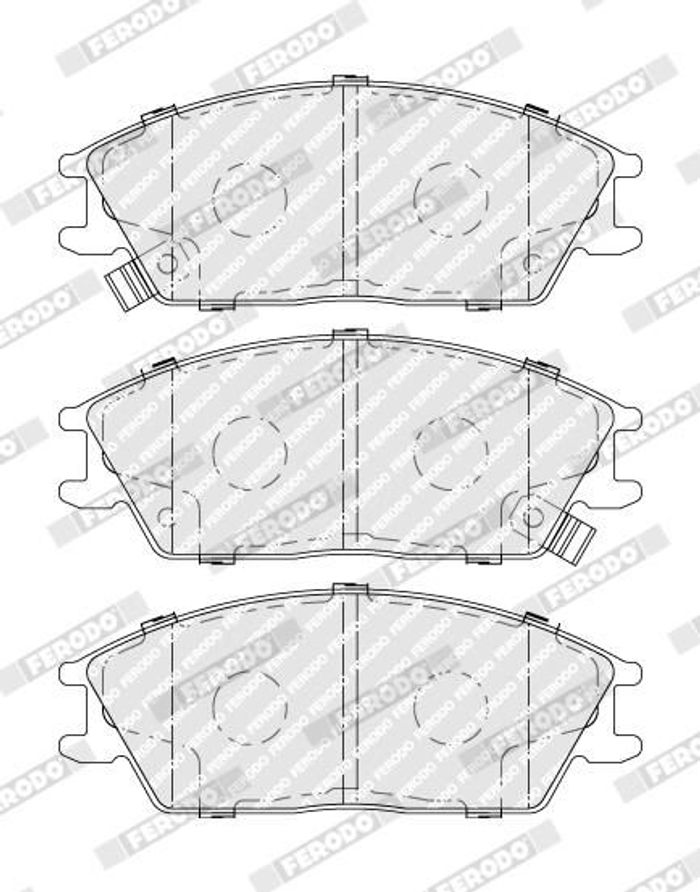 Bremsbelagsatz vorne , passt zu: HONDA ACCORD II; HYUNDAI ACCENT, ACCENT I, A...