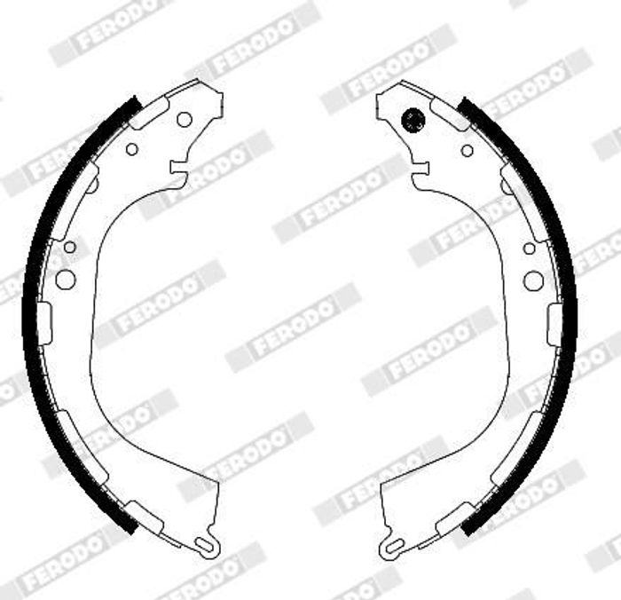 Bremsbacke passt zu: INFINITI QX4; NISSAN NAVARA, NP300, PATHFINDER II, PICK...