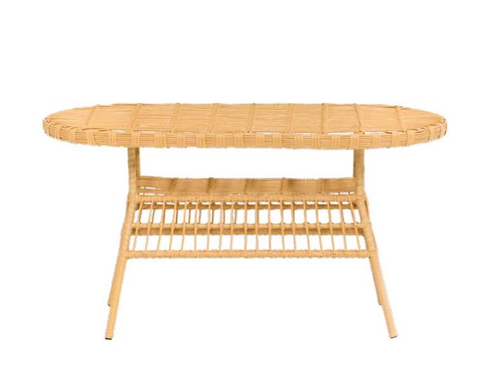 Esstisch GartenMöbel Rattan Terrasse Balkon Luxus Design Modern Hochwertiges Lux