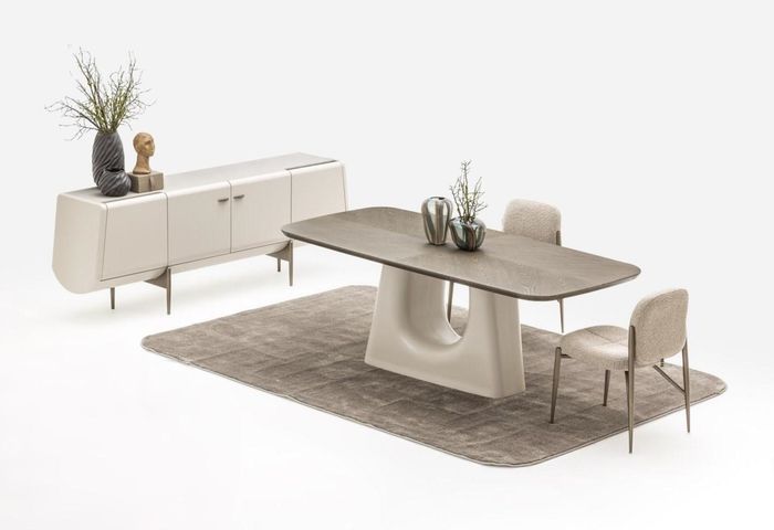 Esszimmer Set Esstisch 6х Stühle Anrichte Gemälde Moderne Möbel 9tlg