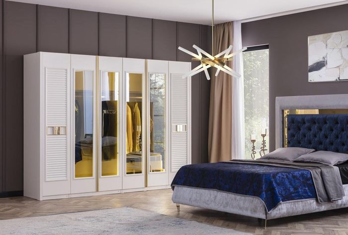 Modern Kleiderschrank Schrank Holz Schlafzimmer Möbel Design Weiß Top-Qualität