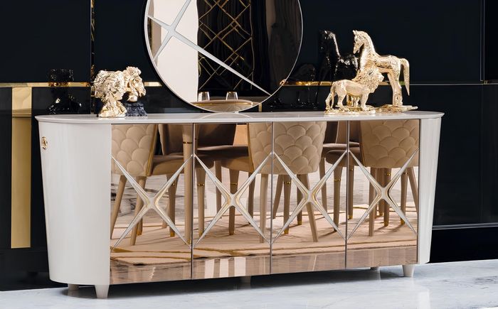 Kommode Italienischer Stil Kommoden Gold Sideboards Massiv Holz Möbel Kommoden