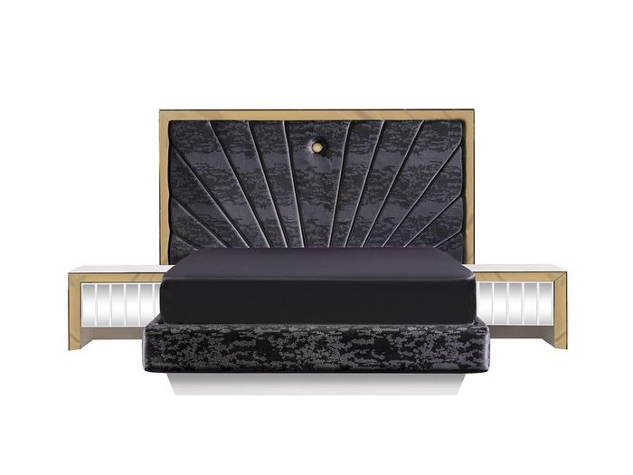 Elegantes weißes Schlafzimmermöbel-Set aus Holz mit modernen Design
