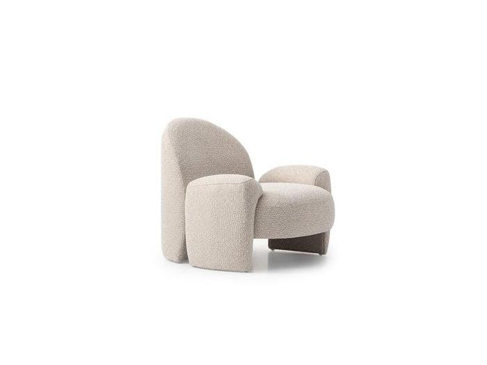 Beiger Stoffsessel im modernen Design
