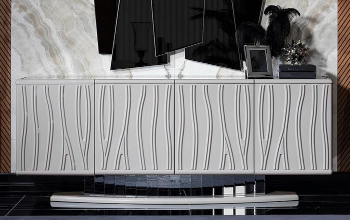 Weißes modernes Holzsideboard