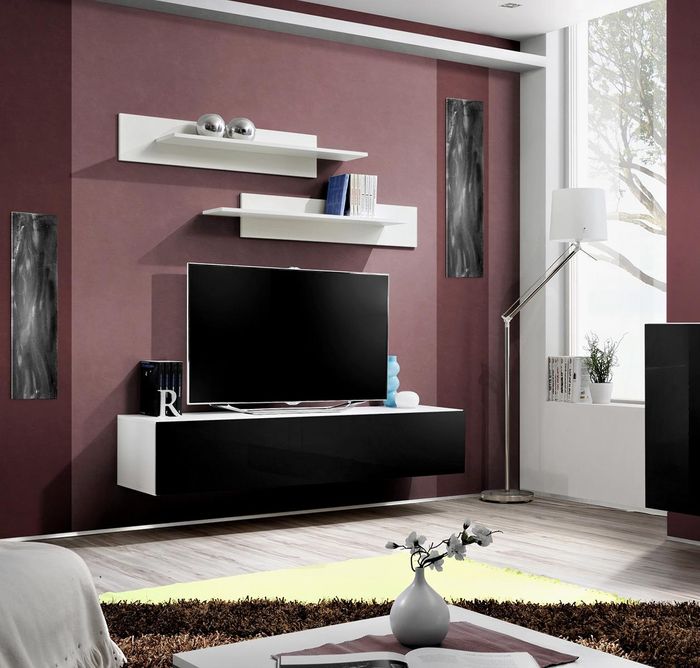 Wohnzimmermöbel Wandregale Luxus TV Ständer Lowboard Möbel Design