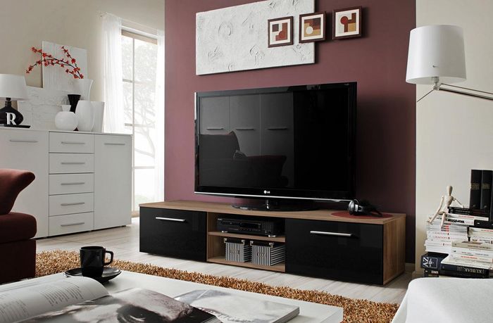 TV Ständer RTV Lowboard Wohnwand Wohnzimmermöbel Sideboard Holz Modern Design