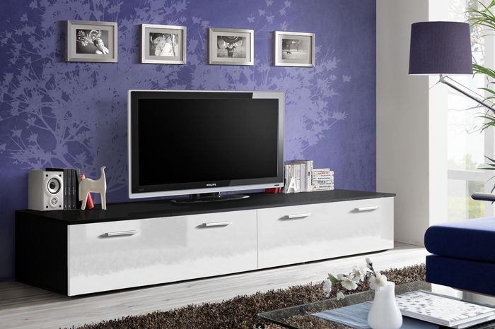 TV Ständer RTV Lowboard Designer Holz Einrichtung Modern Wohnzimmer